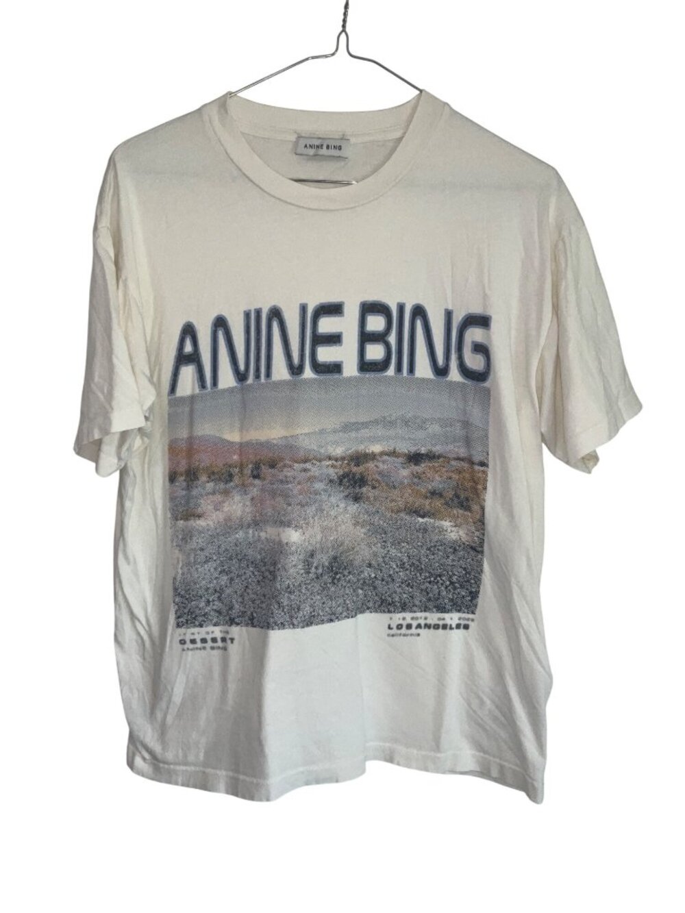 Anine Bing Wildflower Logo Tee XSmall Womens Short Sleeve Tshirt Top - Picture 5 of 16